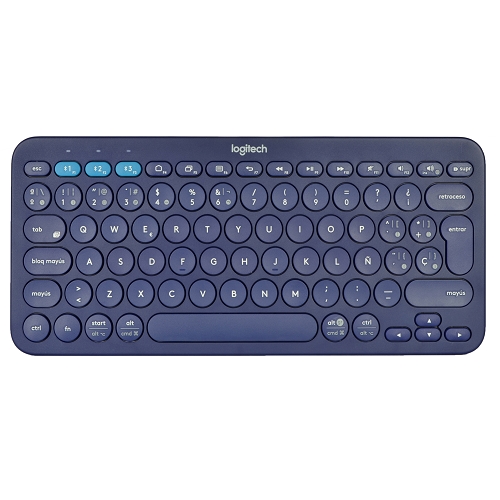 Logitech K380 79-key Bluetooth Wireless Multi-device Spanishkeyboard (blue)
