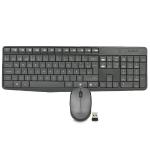 Logitech Mk235 2.4ghz Wireless Usb Spanish Keyboard & Optical Mousekit W/usb Nano Receiver (gray)