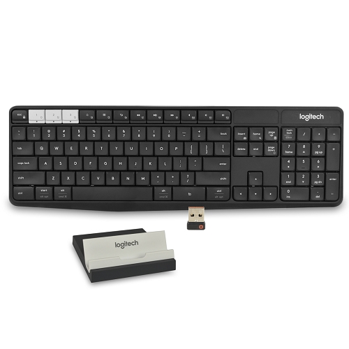 Logitech K375s Muli-device Bluetooth/2.4ghz Wireless Keyboard &smartphone/tablet Stand Combo W/usb Unifying Receiver