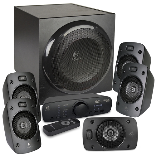 Logitech Z906 5.1-channel 1000w Thx Surround Sound Speaker Systemw/subwoofer&#44; Remote & Control Console (black)