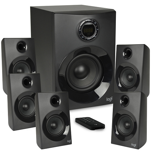 Logitech Z606 6-piece 5.1-channel Surround Sound Speaker Systemw/bluetooth & Remote Control (black)