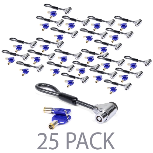 (25-pack) Codi Flex-head Desktop Lock - Perfect For Securingmultiple Desktop Or Mobile Devices!