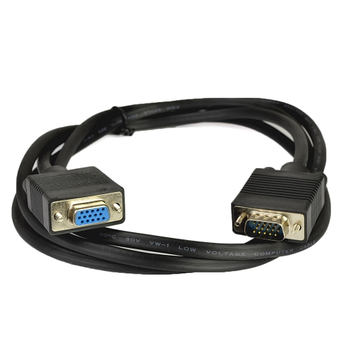 6' Xtech 15-pin Vga (m) To (f) Video Extension Cable (black)