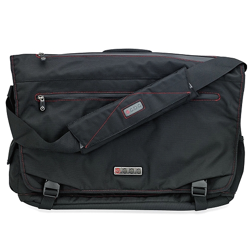 Ecbc Trident Messenger Bag W/adjustable Shoulder Strap (black) -fits Up To 14"" Notebooks