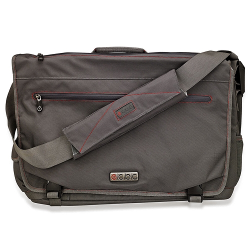 Ecbc Trident Messenger Bag W/adjustable Shoulder Strap (gray) -fits Up To 14"" Notebooks