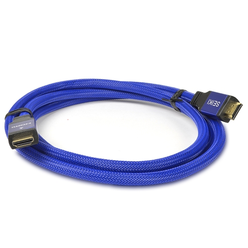 6' Seiki High Speed Hdmi Cable - Hdmi (m) To Hdmi (m) Braided Cable(blue)