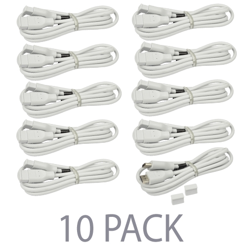 (10-pack) 6' Samsung High Speed Hdmi (m) To Hdmi (m) Video/audiobulk Cable (light Gray)