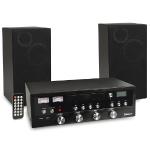 Blackweb Bwa17aa004 50-watt Bluetooth Stereo System W/cd Player&#44; Fmradio & 3.5mm Aux Jack