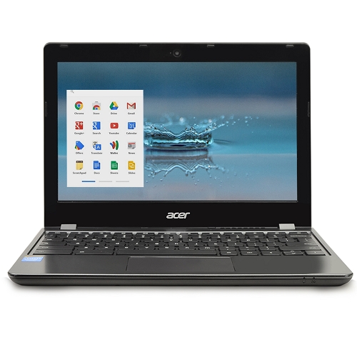 Acer C740-c3p1 Celeron 3205u Dual-core1.5ghz 2gb 16gb Ssd 11.6"" Ledchromebook Chrome Os W/cam & Bt