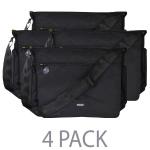 (4-pack) Cocoon Soho 17 Laptop Messenger Bag W/grid-it System -fits 17"" (black W/yellow Interior)