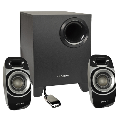 Creative Labs Inspire T3300 2.1 Speaker System W/subwoofer & Wiredremote Control (black)