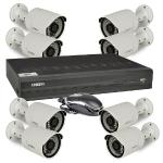 Uniden Unvr165x8 Prohd 1080p 16-channel 2tb Nvr Security Systemw/hdmi & 8 Ip66 1080p Bullet Cameras