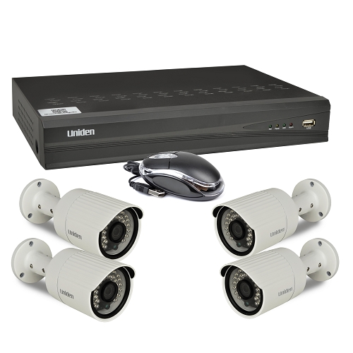 Uniden Unvr85x4 Prohd 1080p 8-channel 2tb Nvr Security Systemw/hdmi & 4 Ip66 1080p Bullet Cameras