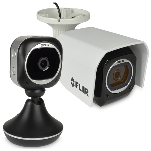 Flir Fx Fxv101-hw Wi-fi Weatherproof Hd Security Camera & Wi-fihome Monitoring Security Camera W/flir Fx App