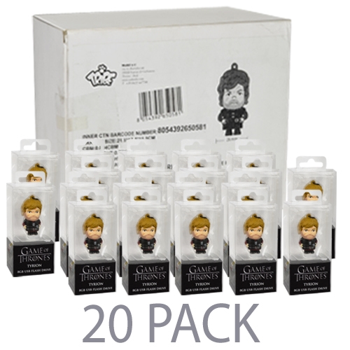 (20-pack) Tribe Game Of Thrones - Tyrion 8gb Usb 2.0 Flash Drive -retail Hanging Blister Package