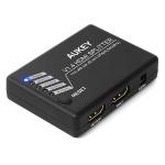 Aukey Ha-h02 1x4-port Hdmi V1.4 Amplifier Splitter W/3d & 4kx2ksupport - Split One Hdmi Signal To Four Hdmi Displays!