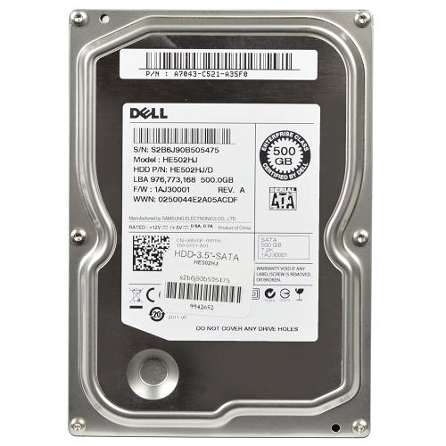 Samsung (dell Dual Label) Spinpoint F3r He502hj 500gb Sata/3007200rpm 16mb Hard Drive