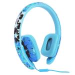 Ear Party Ch!c Buds Noise Cancelling Over-ear Stereo Headphonesw/inline Mic&#44; Tangle-free Flat Cable & 3.5mm Plug (blue)