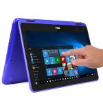 Dell Inspiron 11 Touchscreen Pentium N3710 Quad-core 1.6ghz 4gb500gb 11.6"" Led Convertible Laptop W10h (blue)