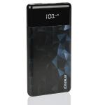 Ideaplay K10 Dual Usb Port 10000mah Power Bank W/built-in Leddisplay (black Geometric)