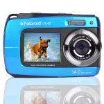 Polaroid Waterproof Camera If045-blu 14mp 5x Digital Zoom W/1.8""front & 2.7"" Rear Displays (blue)