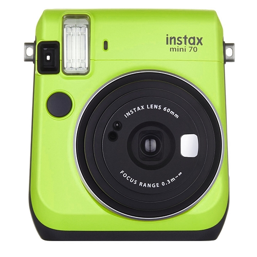 Fujifilm Instax Mini 70 Instant Camera W/rainbow Film Sheets (kiwigreen)