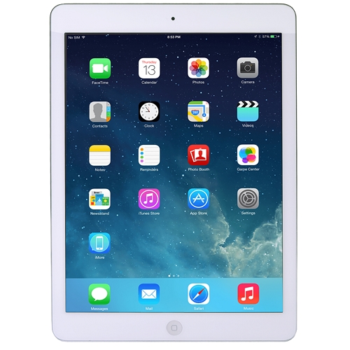 Apple Ipad Air With Wi-fi 16gb - White & Silver (skin)