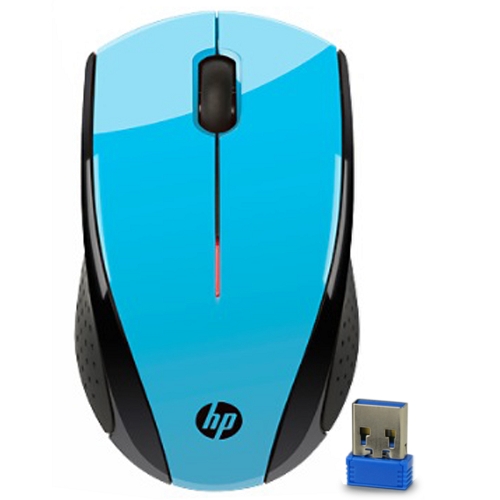 Hp X3000 2.4ghz Wireless 3-button Optical Scroll Mouse W/usbreceiver (blue)