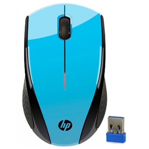 Hp X3000 2.4ghz Wireless 3-button Optical Scroll Mouse W/usbreceiver (blue)