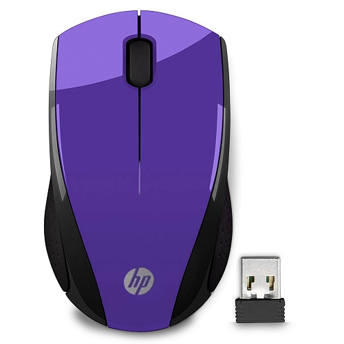 Hp X3000 2.4ghz Wireless 3-button Optical Scroll Mouse W/usbreceiver (purple)