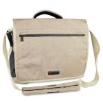 Ecbc Zeus Messenger Carrying Bag W/adjustable Shoulder Strap(linen) - Fits Up To 15"" Notebooks