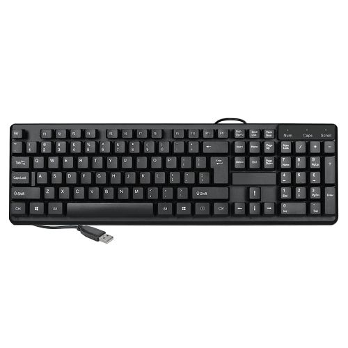 Imicro Kb-us9813 104-key Wired Usb Keyboard W/tactile Key Switches(black)