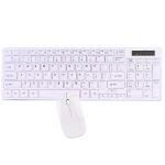 2.4ghz 95-key Wireless Ultra Low Profile Spill Resistant Multimediakeyboard & Optical Mouse Kit (white)