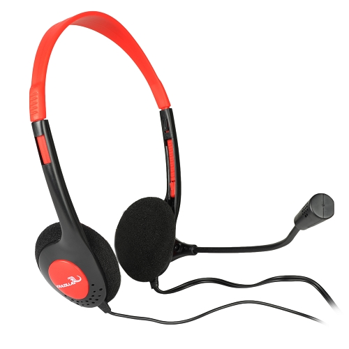 Krazilla Kzh800 Usb Gaming Headset W/boom Microphone & Inlinevolume Controls (red)