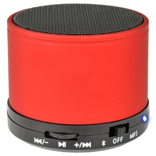 Krazilla Kzs1001 Portable Wireless Bluetooth Speaker W/built-inmic&#44; 2-in-1 Usb/aux Cable & Tf Card Slot (red)