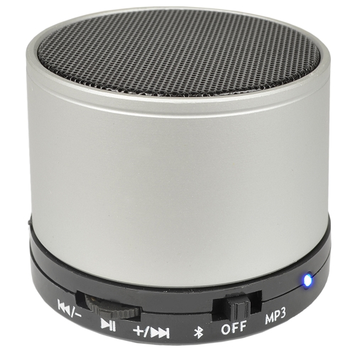 Krazilla Kzs1001 Portable Wireless Bluetooth Speaker W/built-inmic&#44; 2-in-1 Usb/aux Cable & Tf Card Slot (silver)