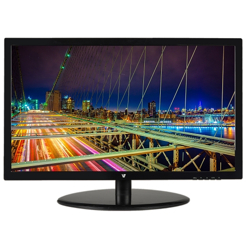 21.5"" V7 Led215w2r-8n Dvi/vga 1080p Widescreen Led Lcd Monitor