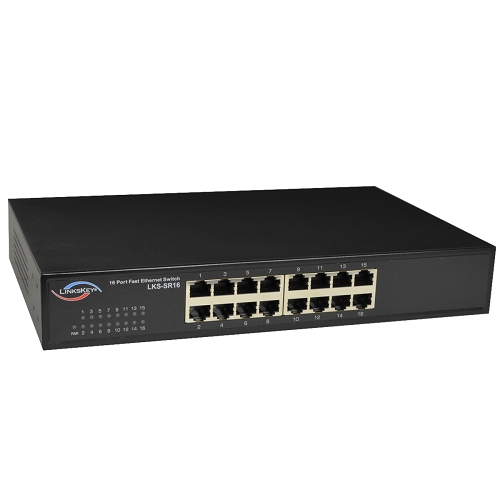 Linkskey Lks-sr16 16-port 10/100mbps Fast Ethernet Desktop Switch(black)