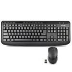 B?rnd M610 Water Resistant 2.4ghz 104-key Wireless Multimediakeyboard & Optical Mouse Kit (black) - No Batteries