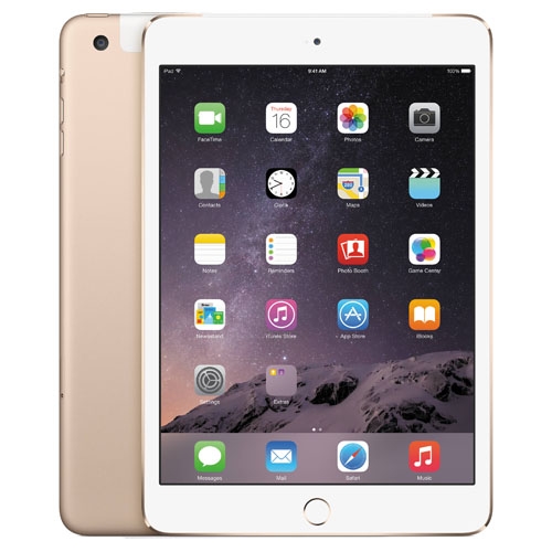 Apple Ipad Mini 3 With Retina Display & Touch Id Wi-fi 64gb - White& Gold (3rd Generation)