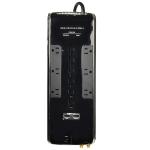 Monster Power Black Platinum 1200 3240 Joules 120v 12-outlet Surgeprotector W/2 Usb 3.4a Charging Ports (black/silver)