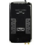 Monster Power Black Platinum 600 2160 Joules 120v 6-outlet Surgeprotector W/2 Usb 3.4a Charging Ports (black/silver)