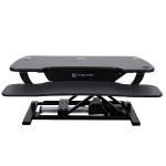 Versadesk Power Pro Sit-to-stand 36"" Electric Height-adjustabledesk Riser W/keyboard & Mouse Tray (black)
