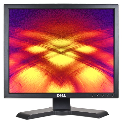 19"" Dell P190sf Dvi/vga 1280x1024 Rotating Lcd Monitor W/usb 2.0hub (black) - Rotates To Portrait Or Landscape!