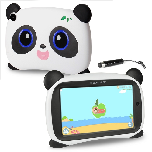 Maxwest Panda 7 Quad-core 1.2ghz 1gb 16gb 7"" Capacitive Touchscreenkids Tablet Android 8.1 Go W/cams & Bt (blue Eyes)