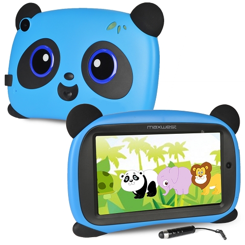 Maxwest Panda 7 Quad-core 1.2ghz 1gb 16gb 7"" Capacitive Touchscreenkids Tablet Android 8.1 Go W/cams & Bt (light Blue)