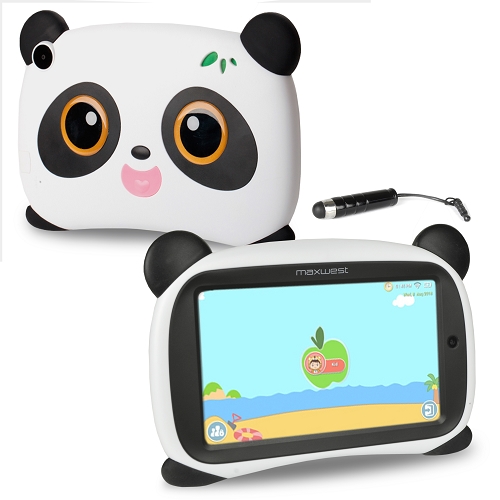 Maxwest Panda 7 Quad-core 1.2ghz 1gb 16gb 7"" Capacitive Touchscreenkids Tablet Android 8.1 Go W/cams & Bt (yellow Eyes)