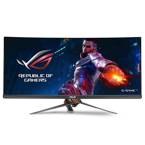 34"" Asus Curved Rog Swift Pg348q Displayport/hdmi 3440x1440 21:9ultra-wide Led Ips Lcd Gaming Monitor W/g-sync