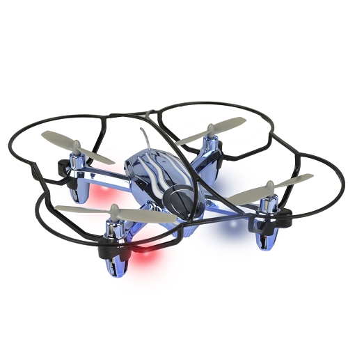 Propel Pl-1488 Spyder X Quadcopter Drone (5.75"") W/led Lights &flip - 2.4ghz 4-ch/6-axis Remote Control (gloss Blue)