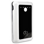 Digital2 Ep-8400b_wh Portable Usb Battery 8400mah Power Bank W/dualusb Output & Flashlight (white)